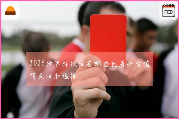 2026世界杯投注有哪些优质平台值得关注和选择