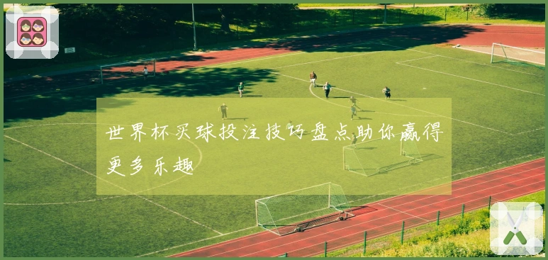 世界杯买球投注技巧盘点助你赢得更多乐趣